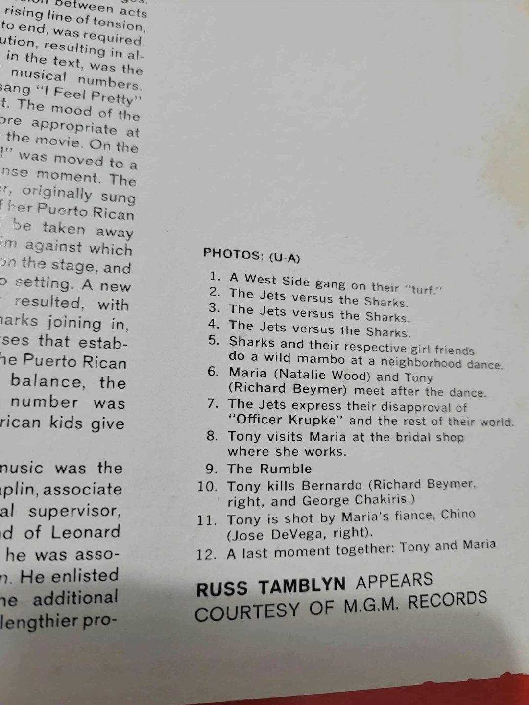 West Side Story Original Soundtrack Vinyl - photo 4