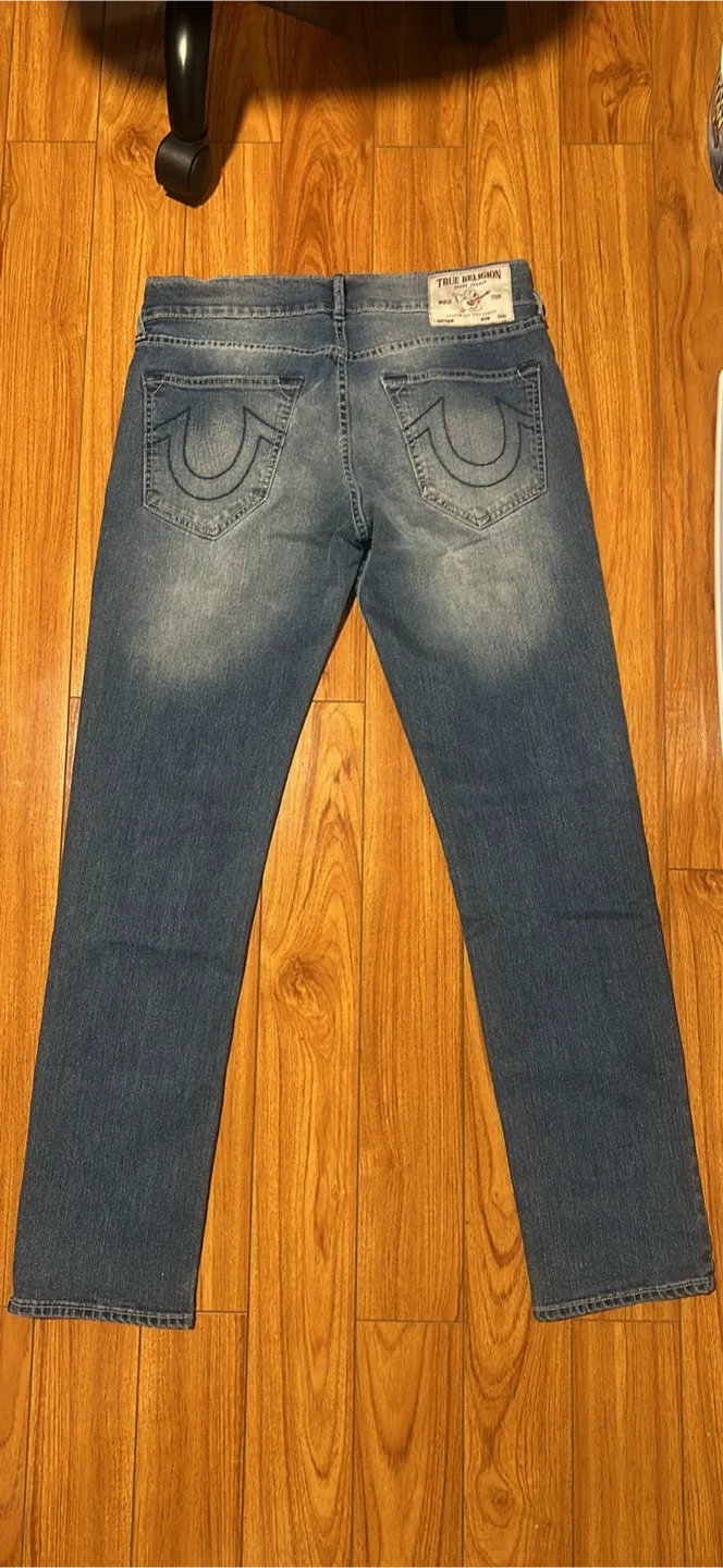 True Religion Geno Relaxed Slim Jeans, Size 30