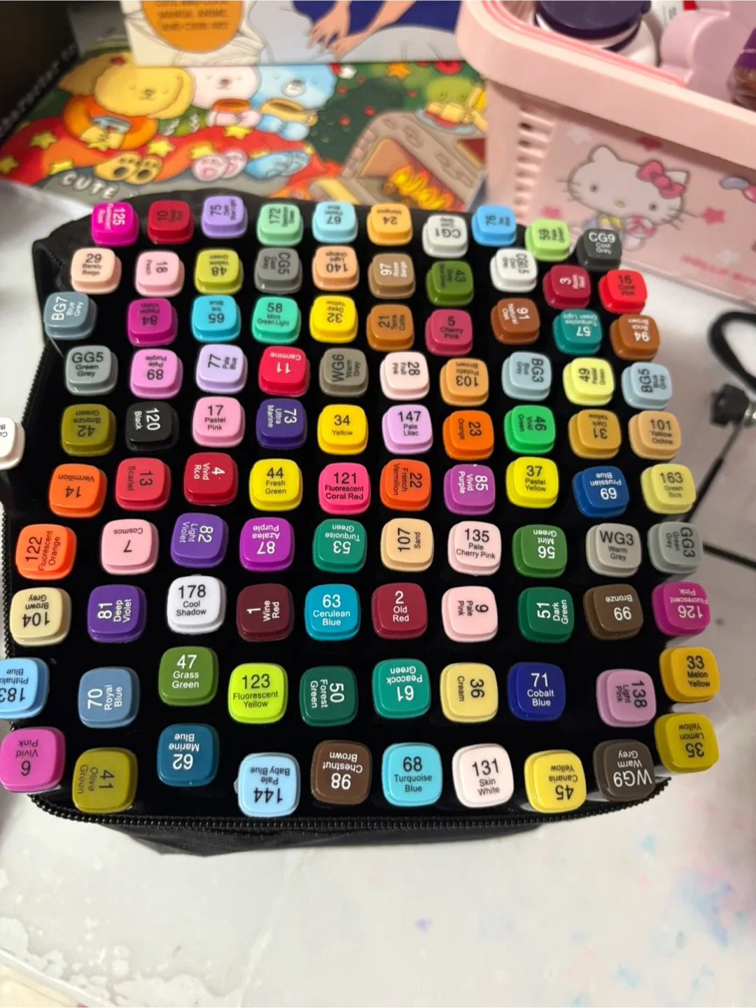 Bealeza Suprema 100 Dual Tip Brush Marker Set image indicator(4)