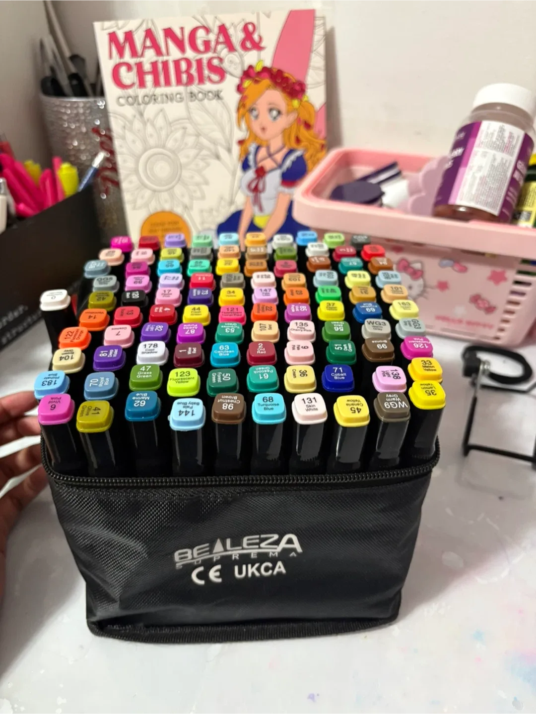 Bealeza Suprema 100 Dual Tip Brush Marker Set image indicator(5)