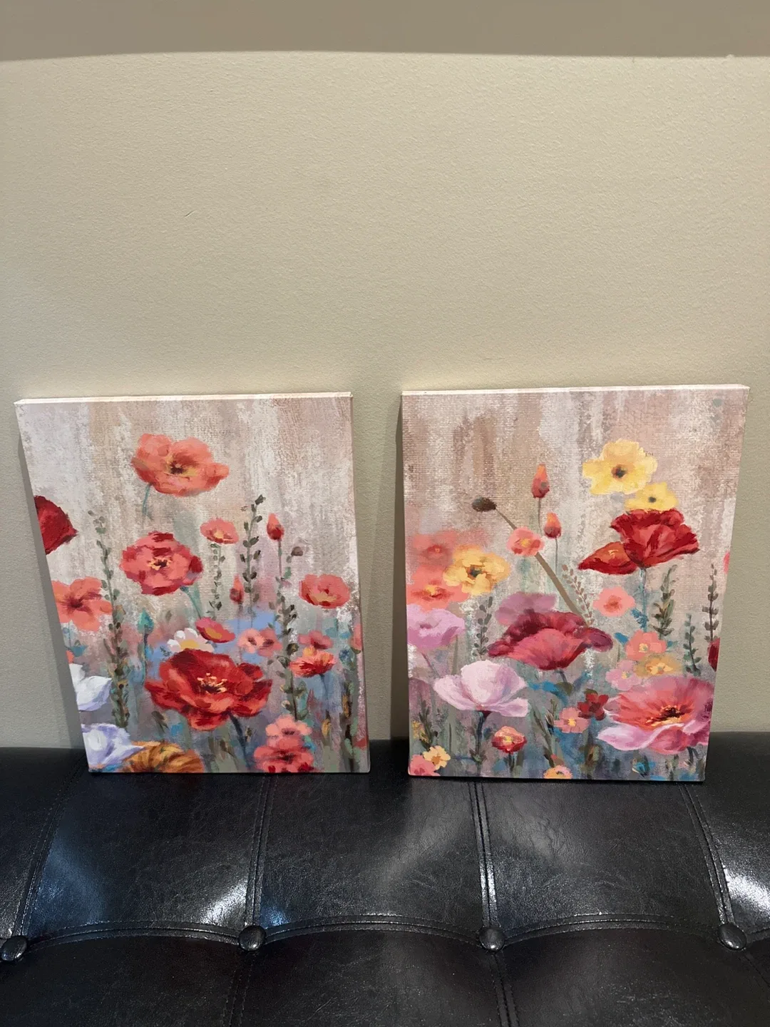 Floral Canvas Wall Art (Set of 2)