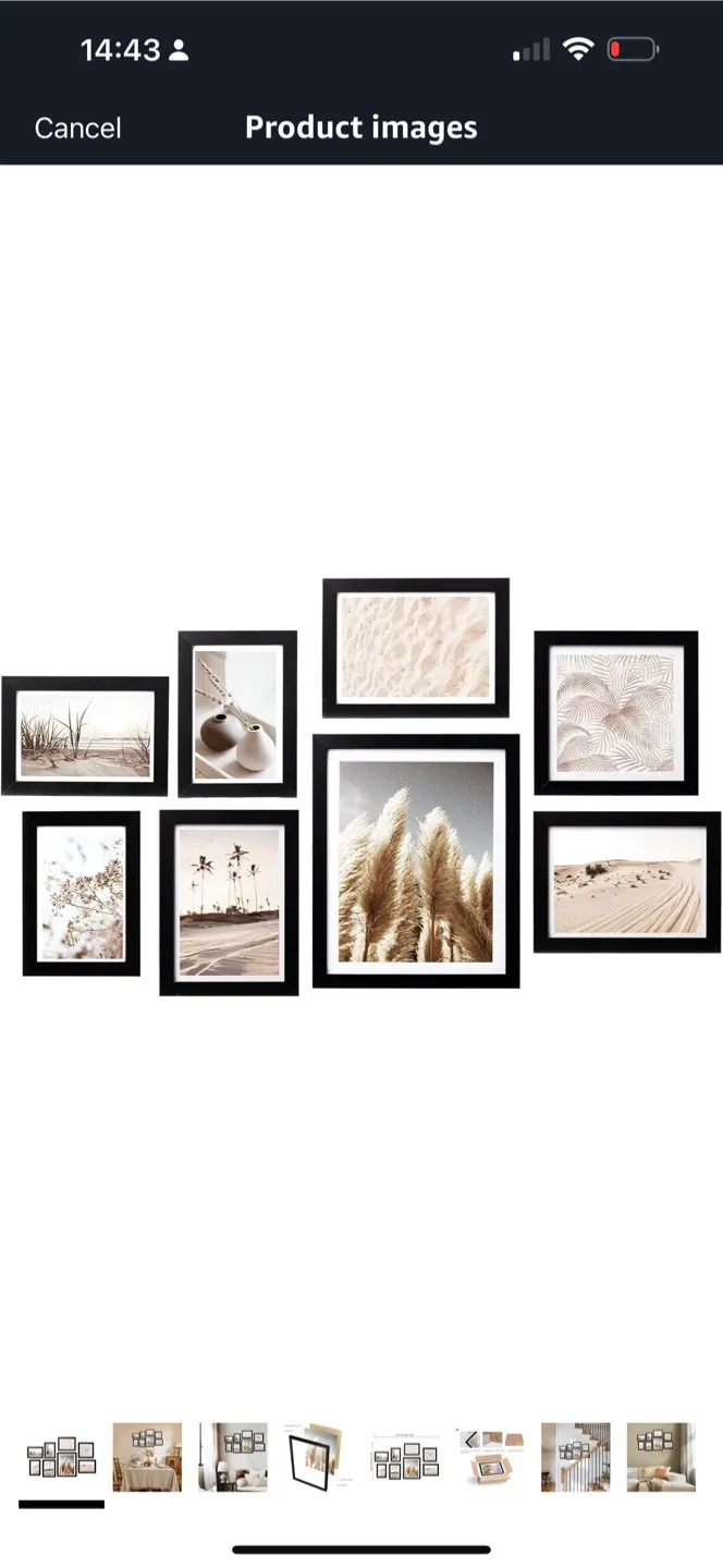 8-Piece Gallery Wall Picture Frame Set
