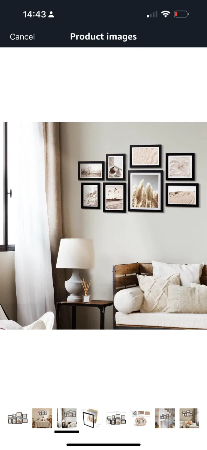 8-Piece Gallery Wall Picture Frame Set image indicator(2)