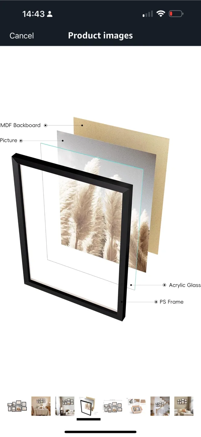 8-Piece Gallery Wall Picture Frame Set image indicator(3)