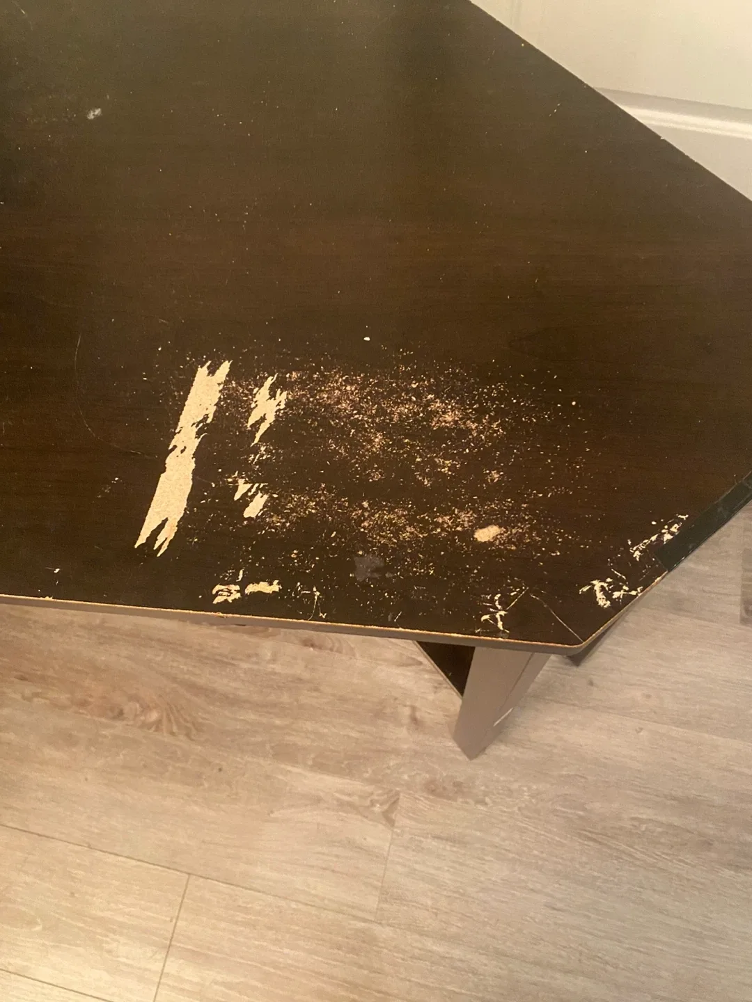 Used Dark Brown Corner Desk image indicator(2)