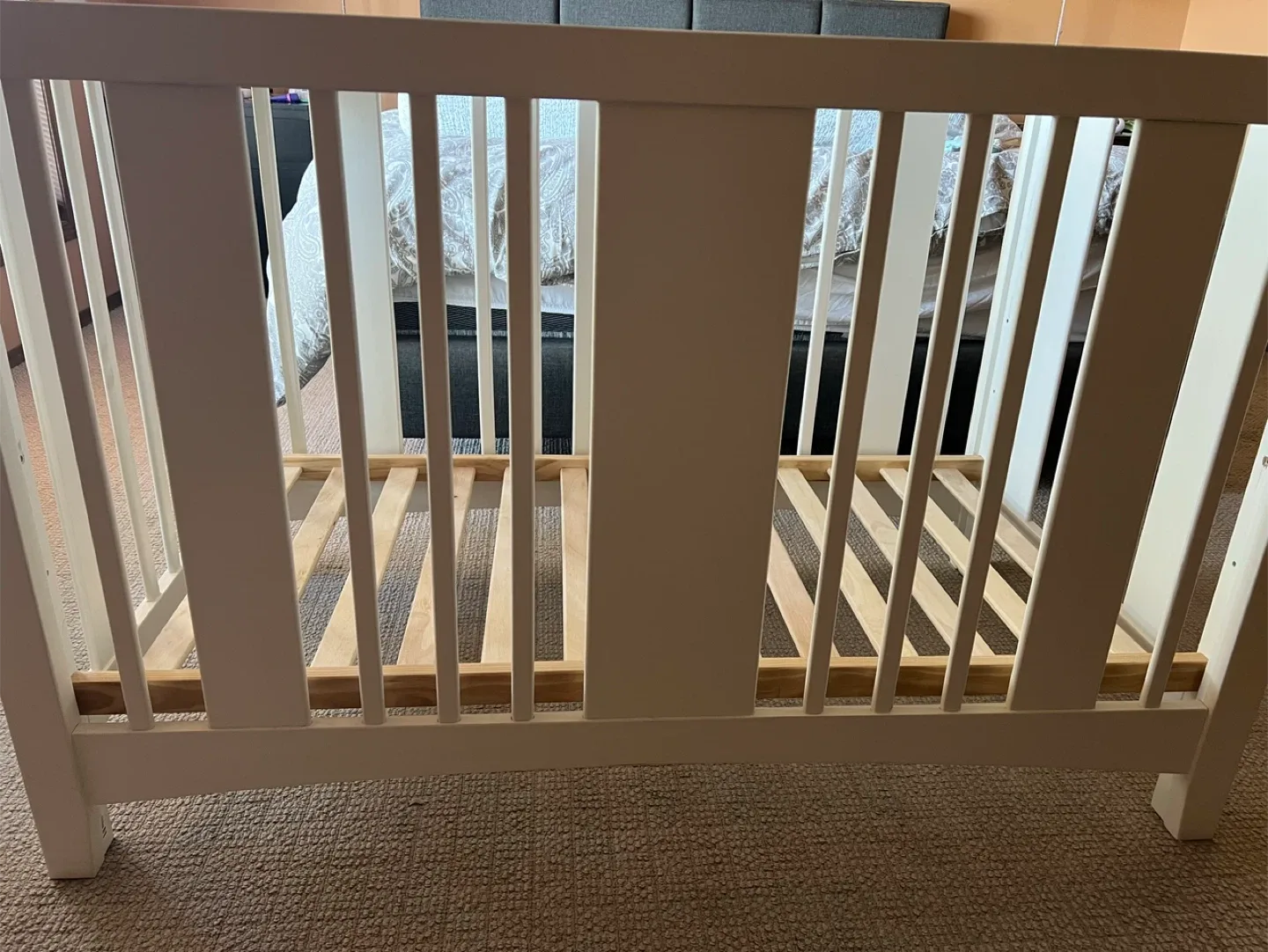 White Baby Crib and mattress image indicator(2)