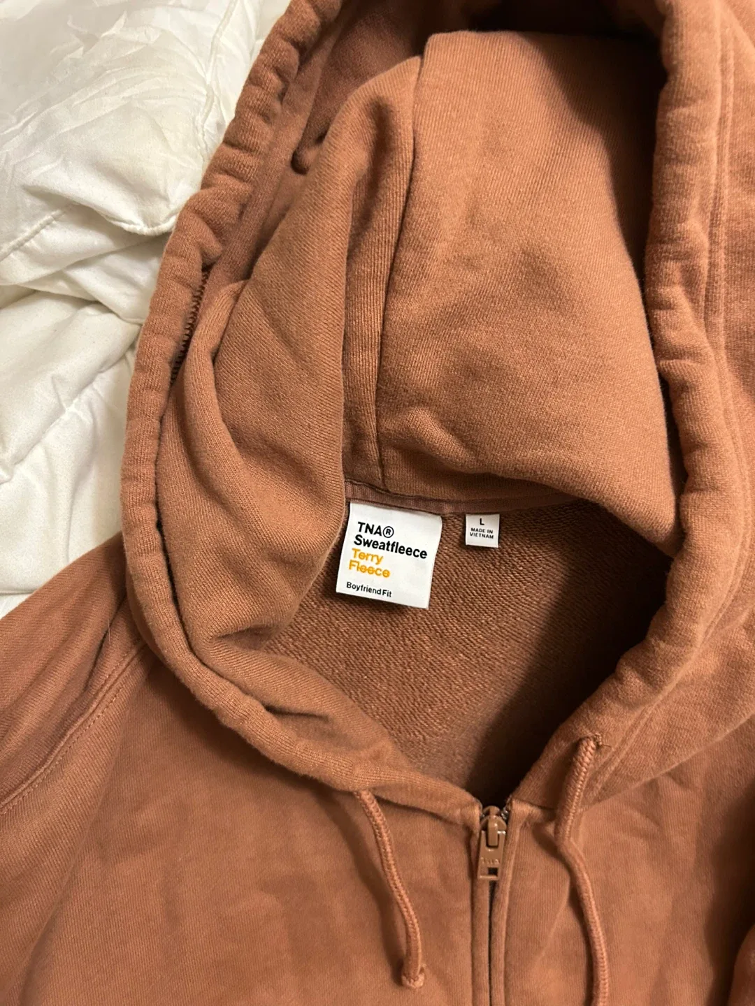 TNA Sweatfleece Boyfriend Zip Hoodie - Size L image indicator(2)