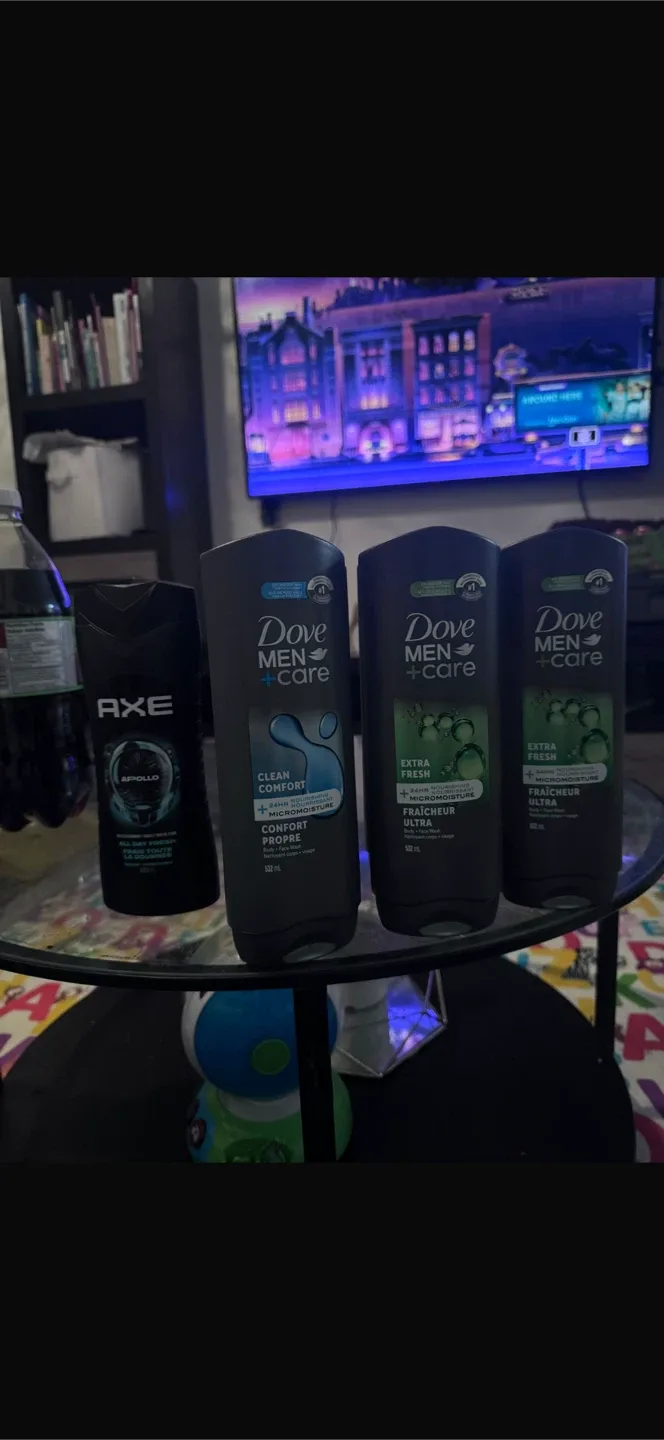 Dove Men+Care & Axe Body Wash Lot