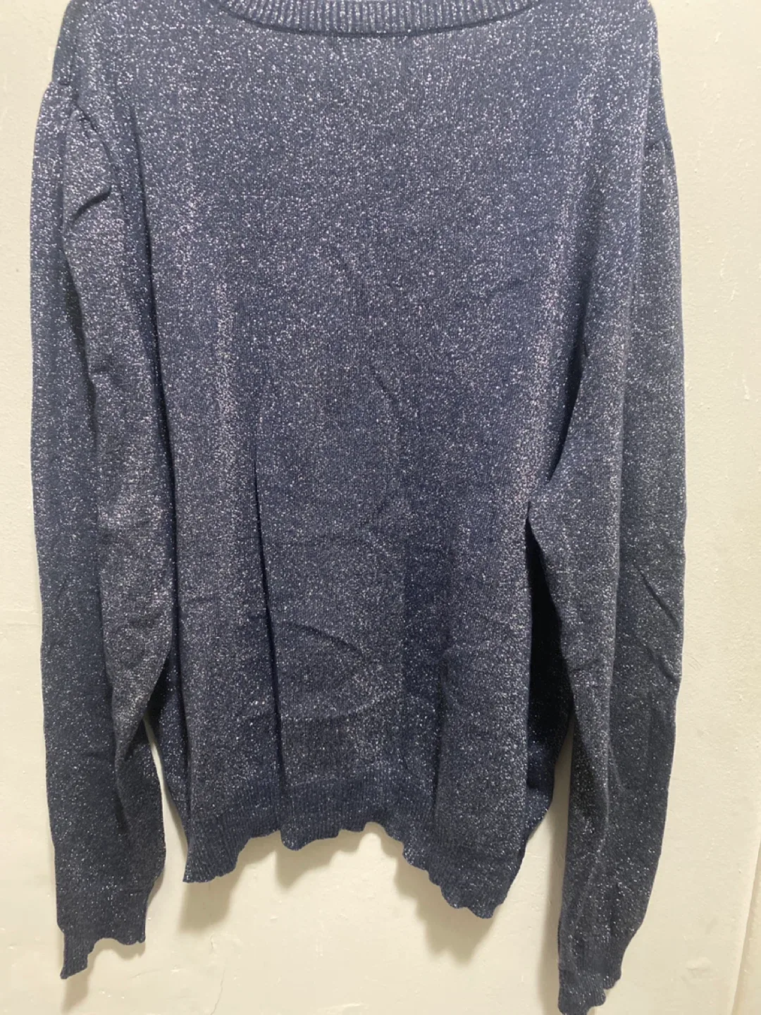 Forever 21+ Navy Sparkle Sweater - Size 3X image indicator(2)