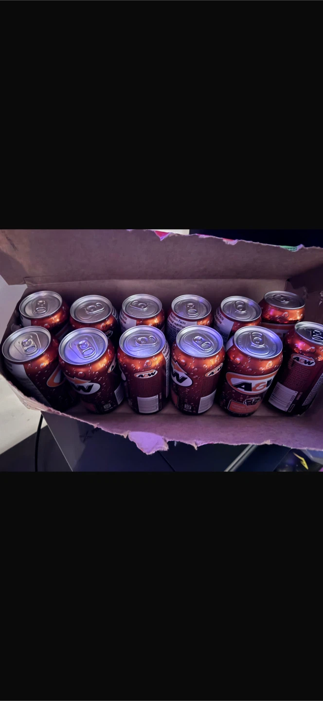 A&W Root Beer Cans