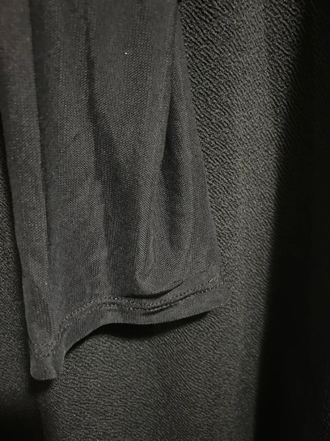 Black Sheer Long Sleeve Dress image indicator(3)