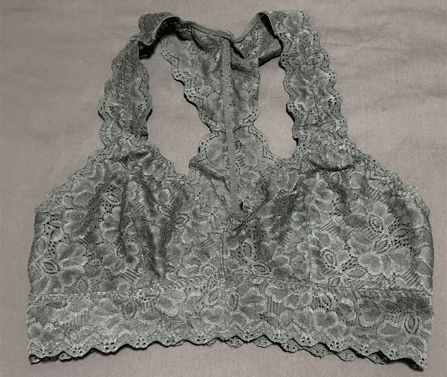 Lace Racerback Bralette - White, Black, Pink image indicator(4)