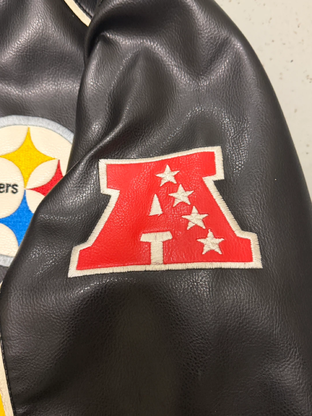 Vintage Pittsburgh Steelers Leather Jacket - photo 5