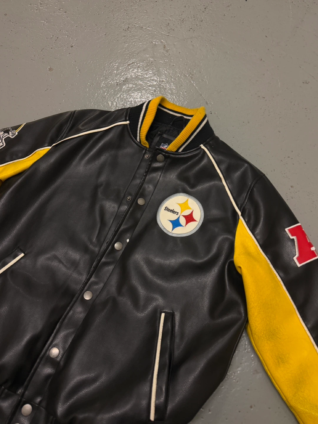 Vintage Pittsburgh Steelers Leather Jacket