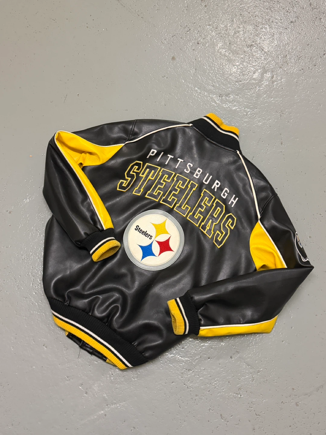 Vintage Pittsburgh Steelers Leather Jacket - photo 3