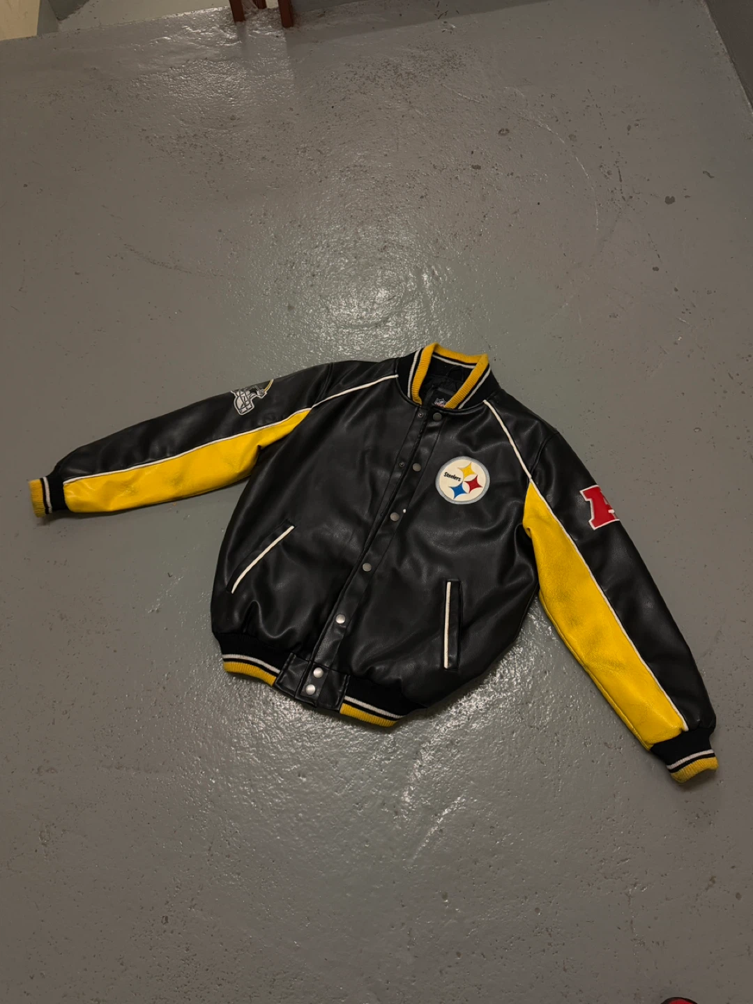 Vintage Pittsburgh Steelers Leather Jacket - photo 2