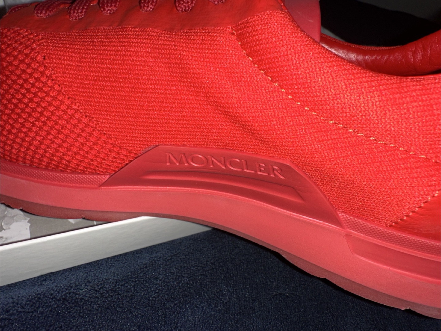 Moncler Red Sneakers (Authentic) - photo 4
