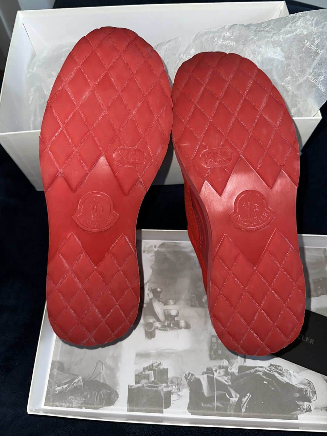 Moncler Red Sneakers (Authentic) - photo 3