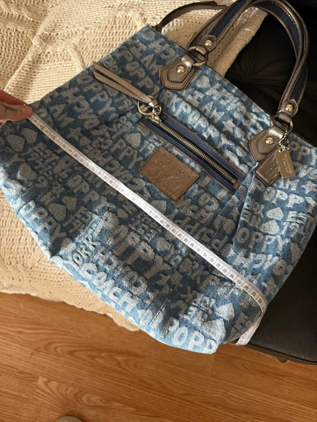 Coach Poppy Denim Tote Bag - photo 5