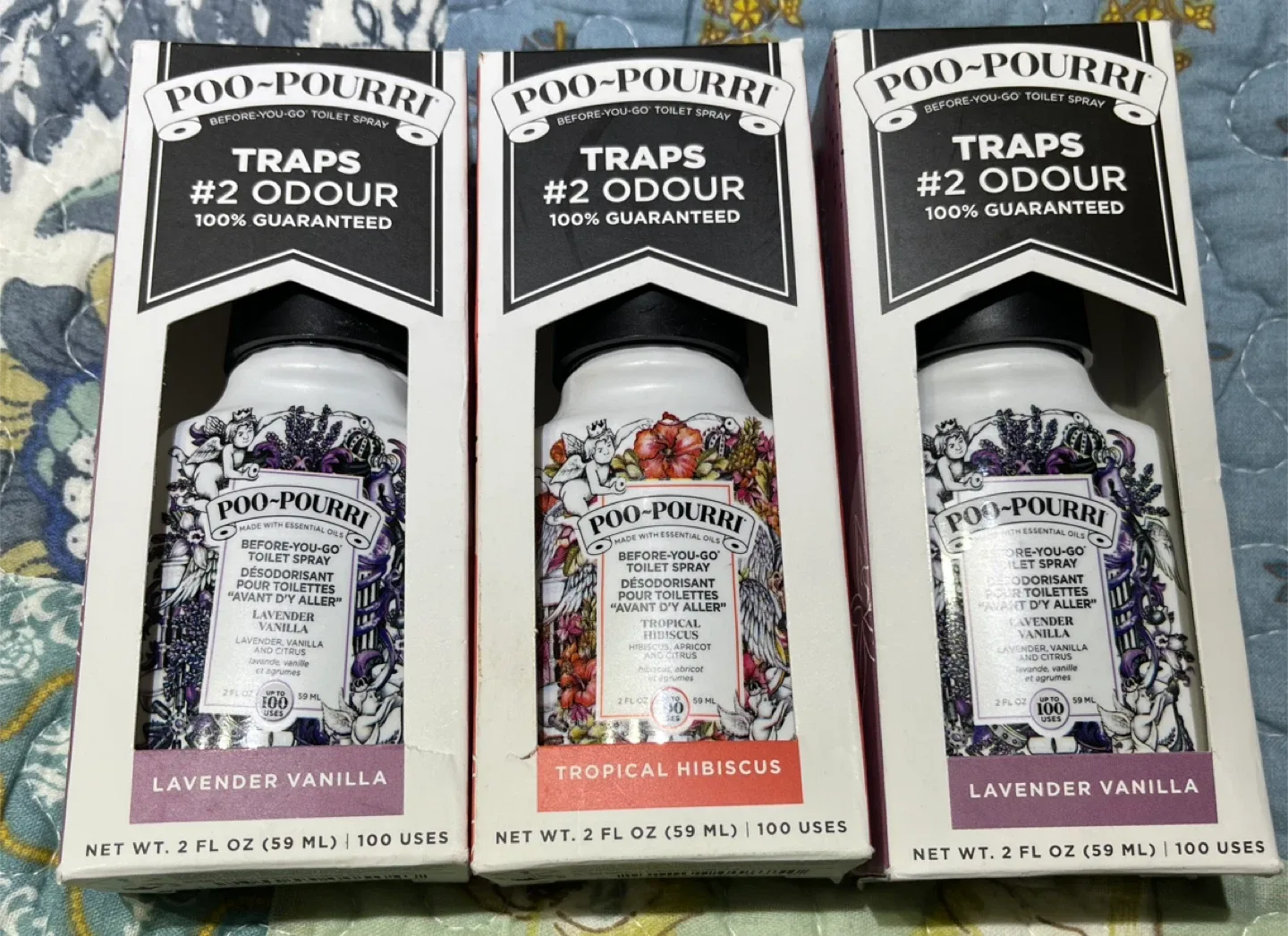 Poo-Pourri Toilet Spray (Lavender Vanilla & Tropical Hibiscus)