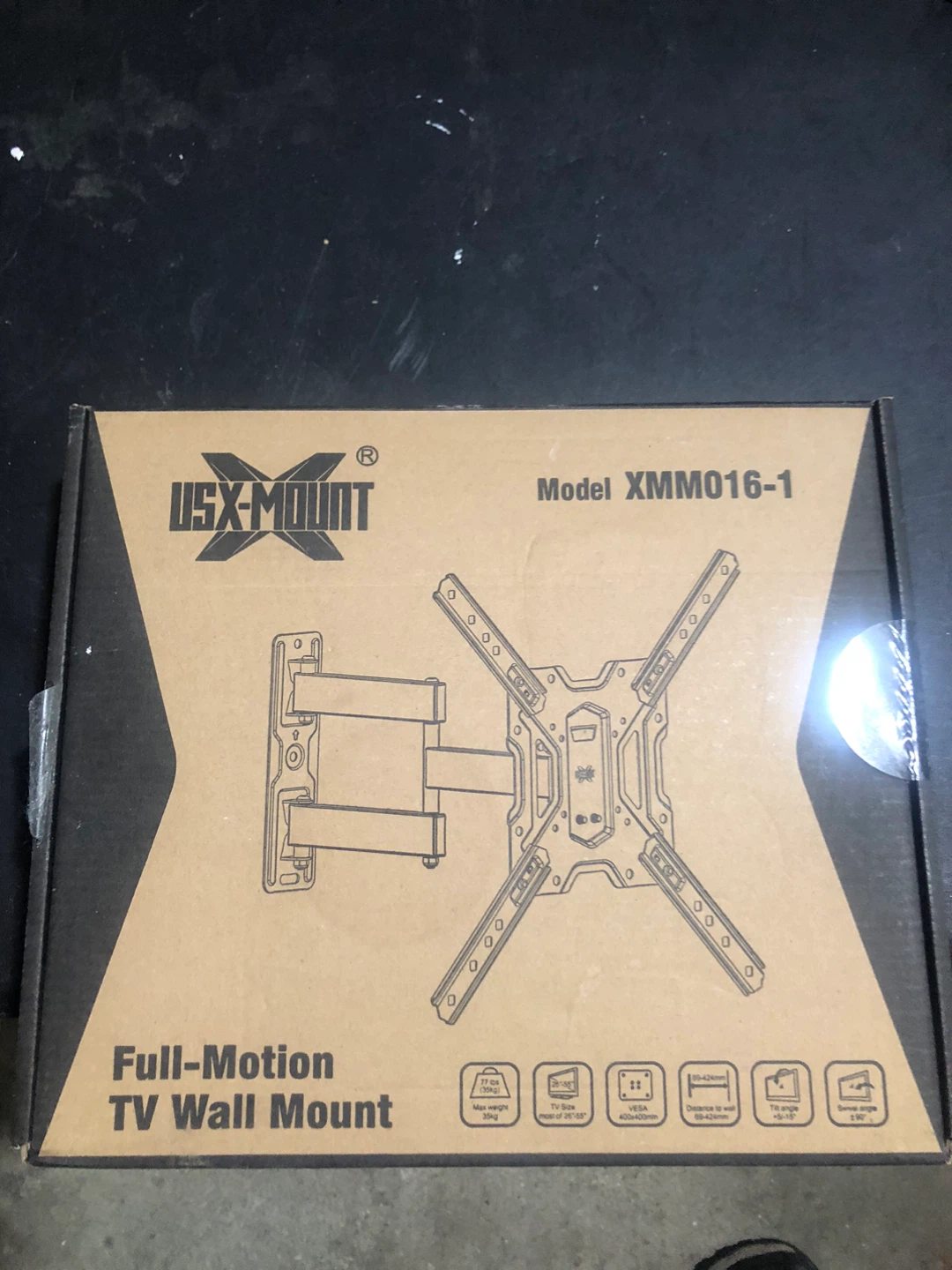 USX-MOUNT Full-Motion TV Wall Mount XMM016-1