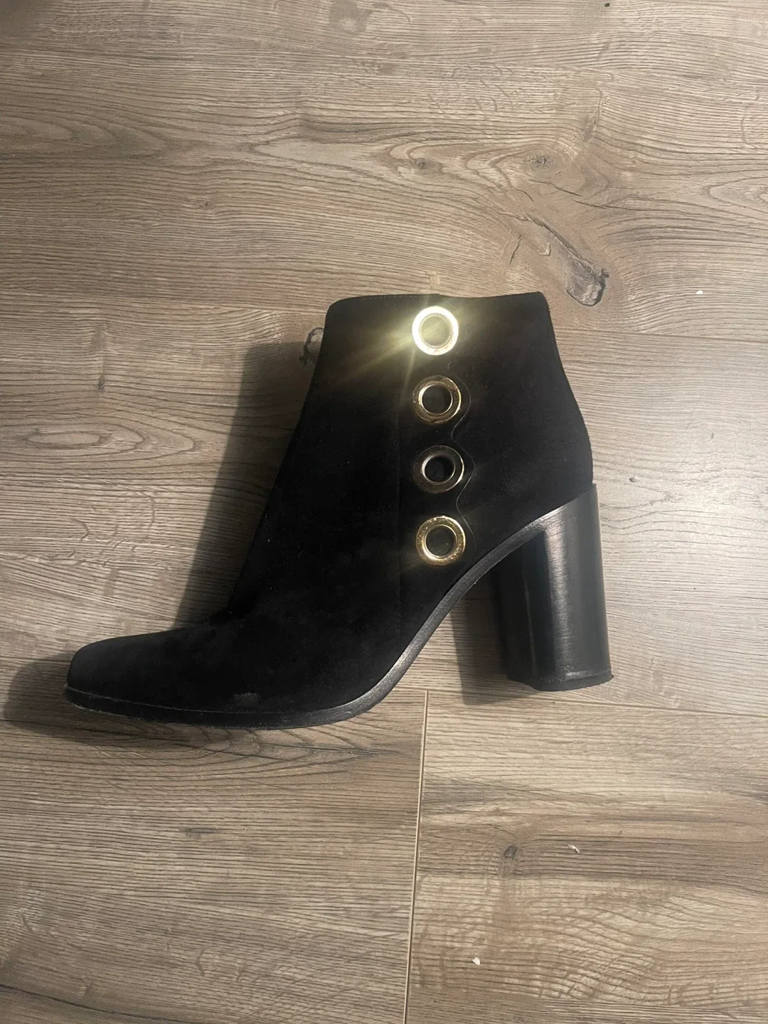 Black Suede Ankle Boots image indicator(2)