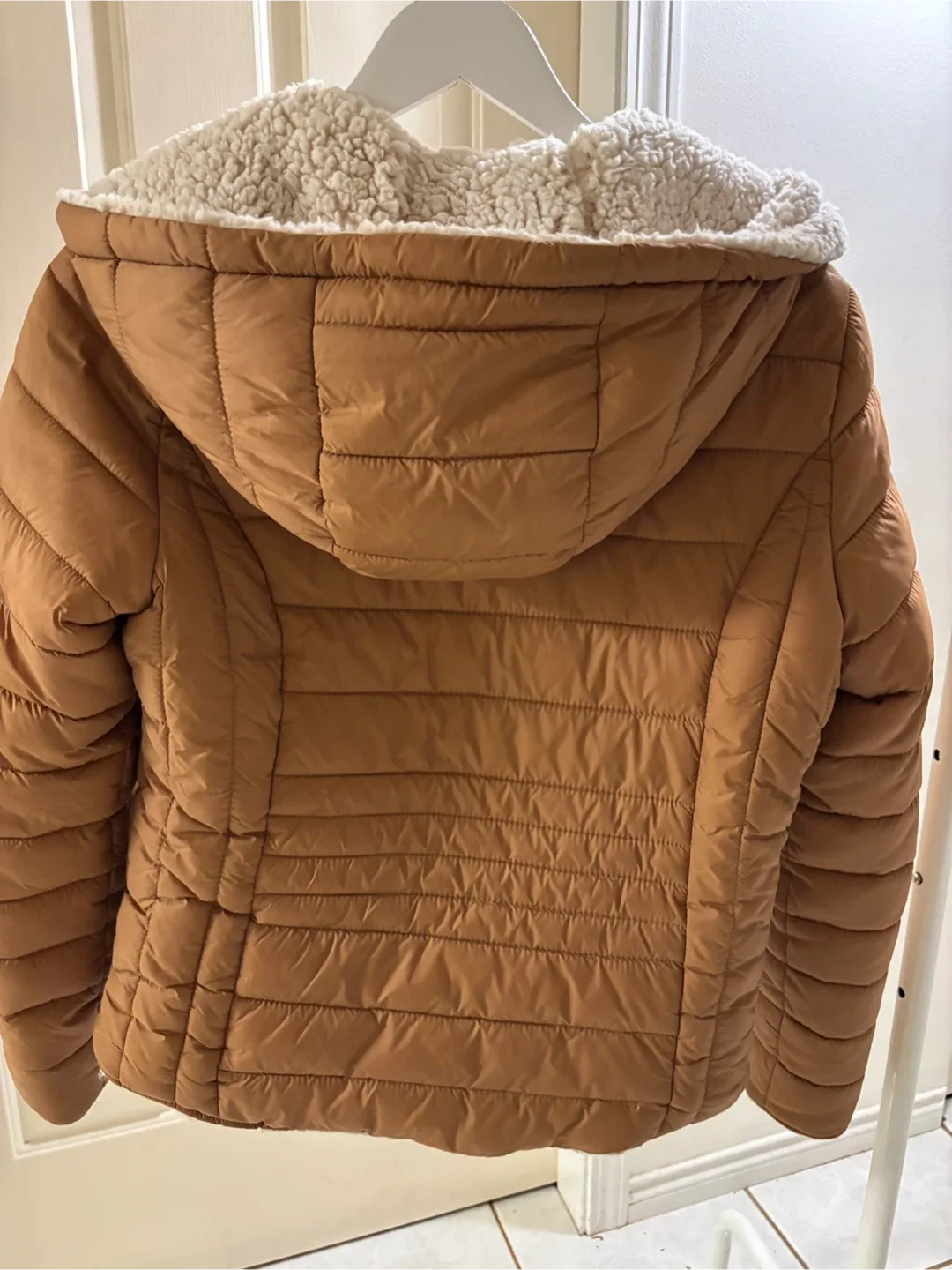 🧥 ✨ Women’s Caramel Fleece-Lined Jacket - Super Cozy! ✨ ❄️ image indicator(6)