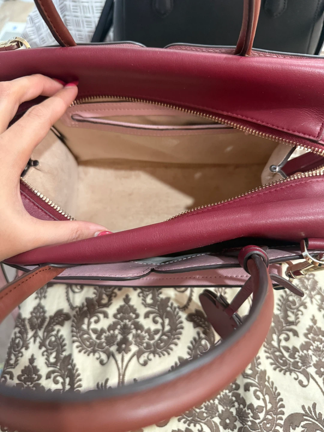 Kate Spade Satchel - Pink & Burgundy - photo 2