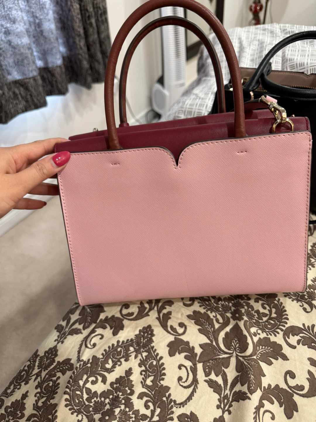 Kate Spade Satchel - Pink & Burgundy - photo 3
