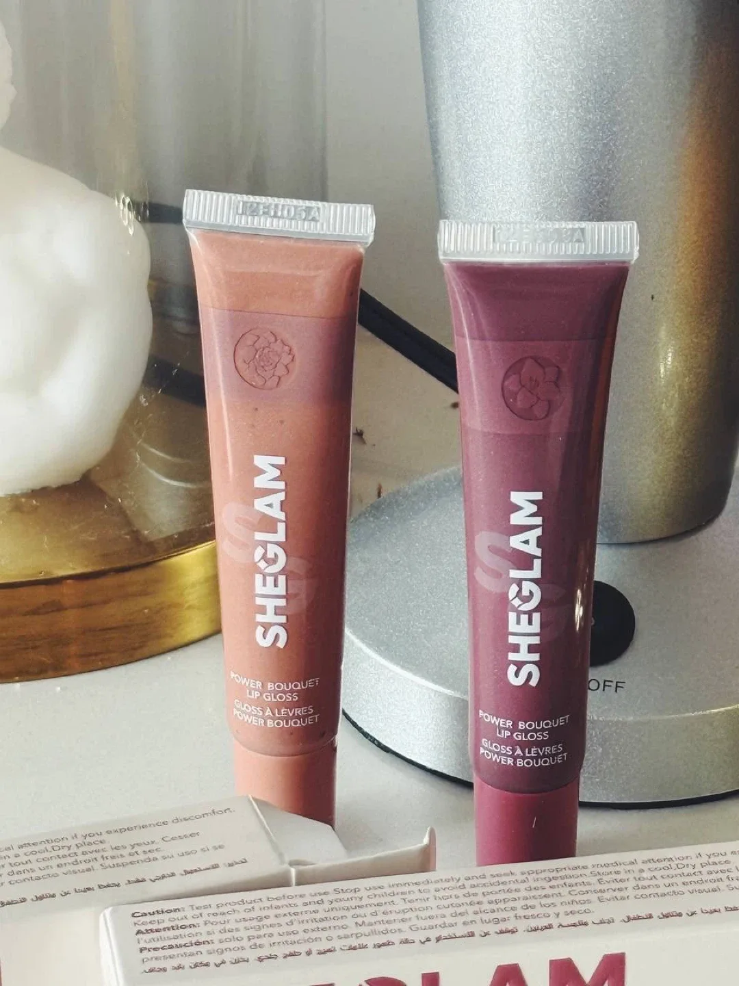 SHEGLAM Power Bouquet Lip Gloss – Sunny Sands / Freesia