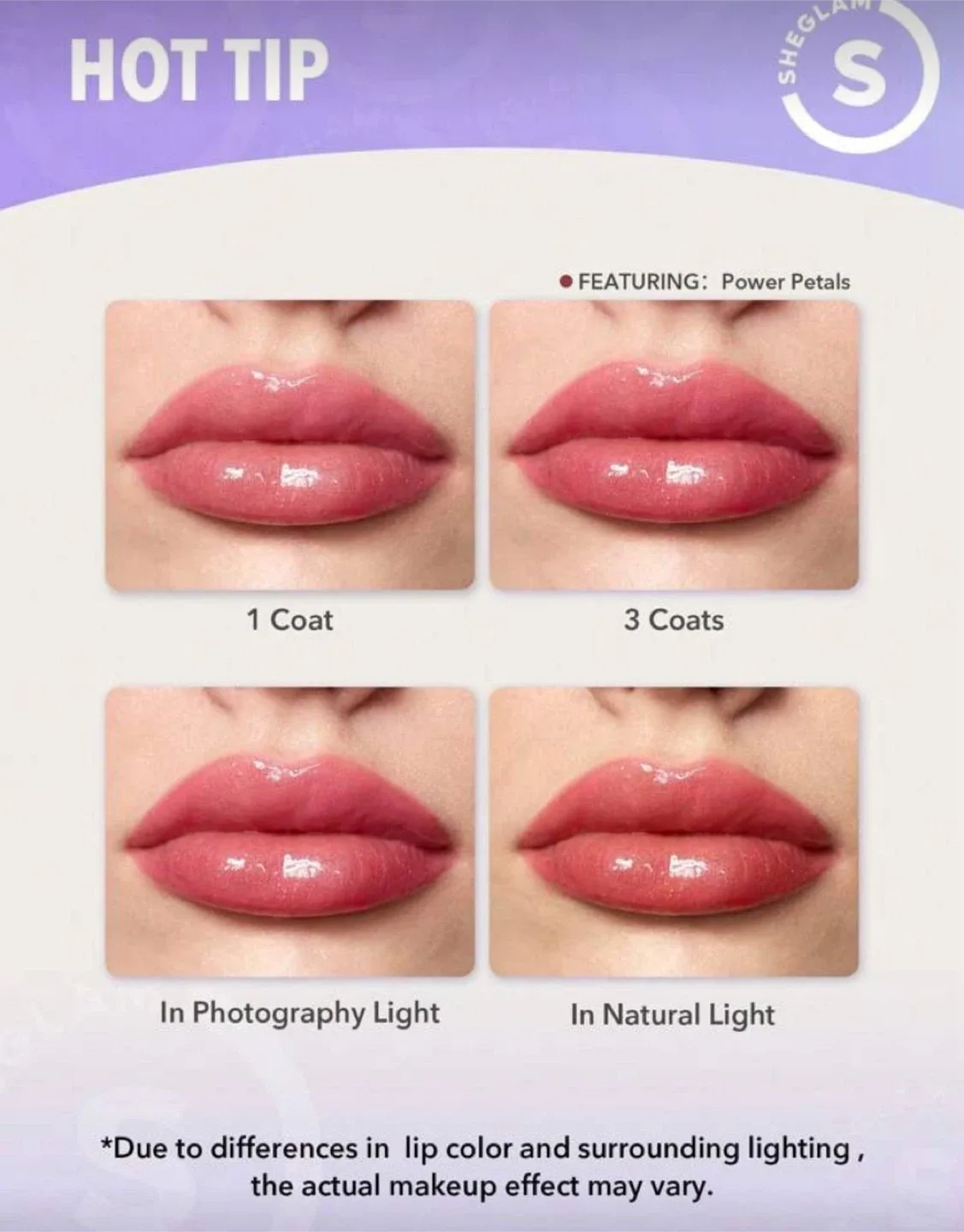 SHEGLAM Power Bouquet Lip Gloss – Sunny Sands / Freesia image indicator(6)