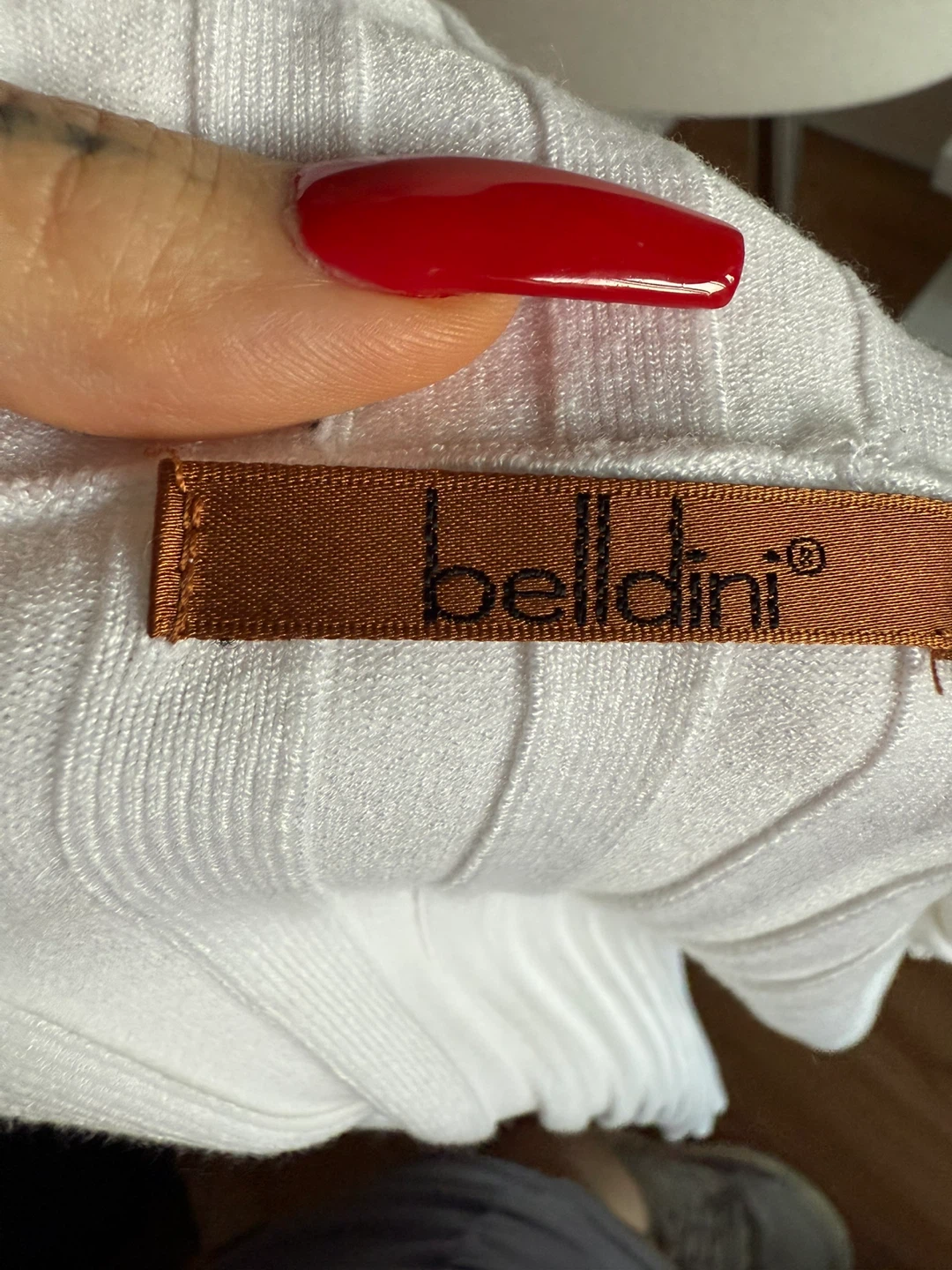 belldini White Ribbed Knit Top - photo 4
