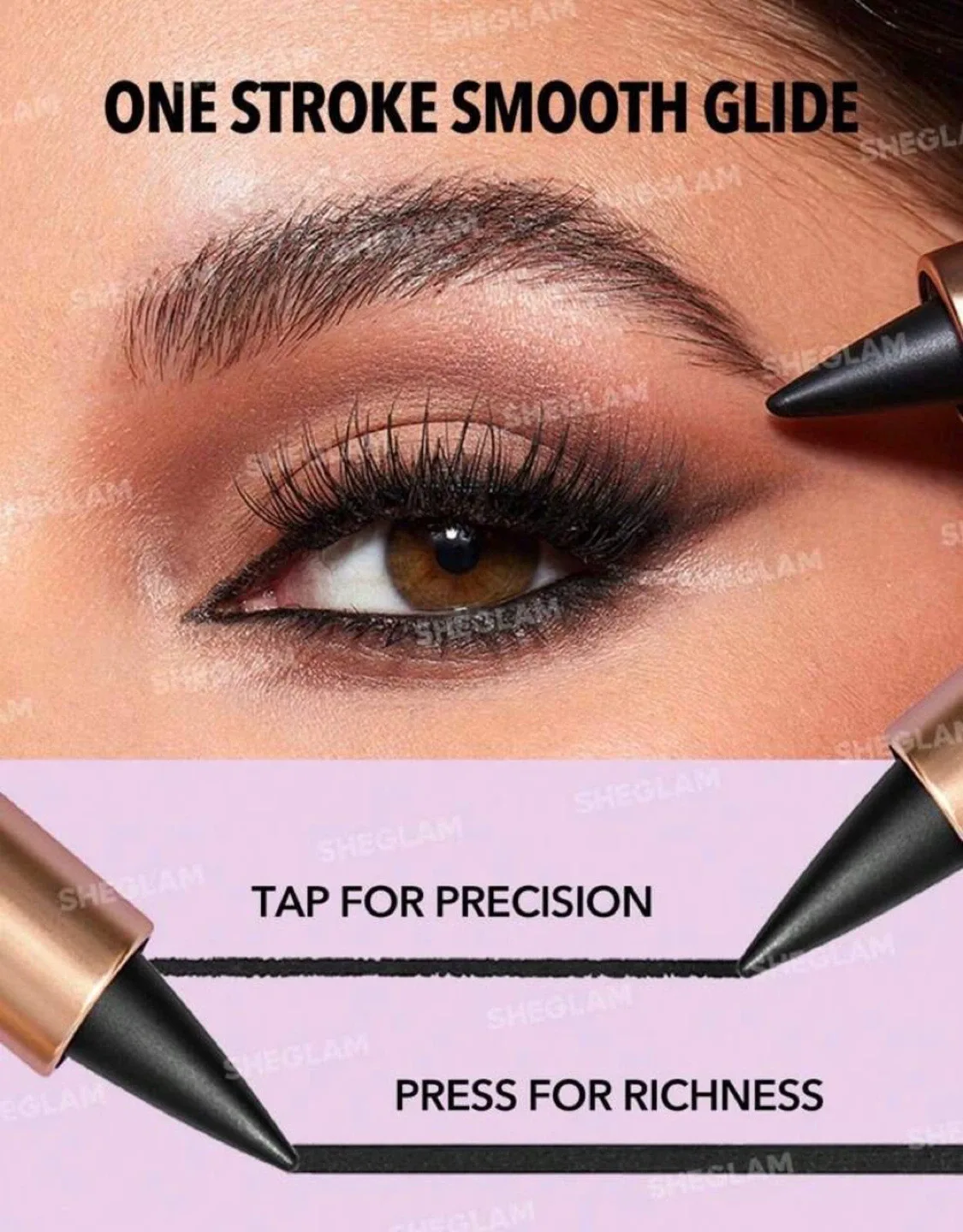 SHEGLAM Smooth Glide Matte Eyeliner Pencil - Black image indicator(8)