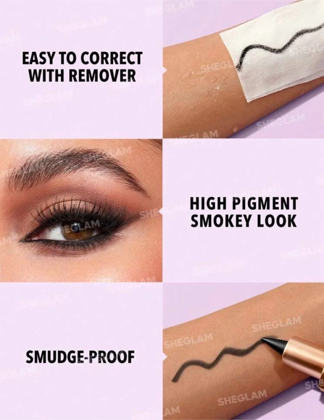 SHEGLAM Smooth Glide Matte Eyeliner Pencil - Black image indicator(9)