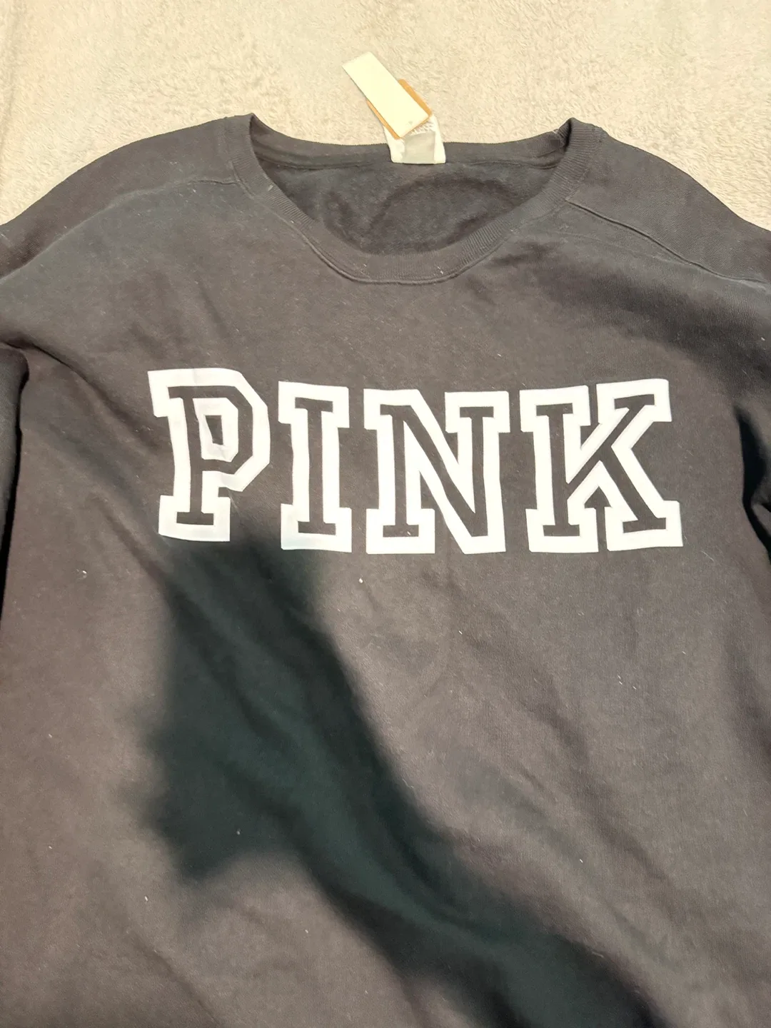 PINK Victoria's Secret Black Sweatshirt - Size L