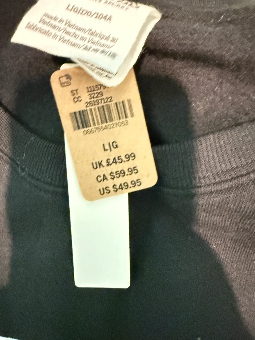 PINK Victoria's Secret Black Sweatshirt - Size L image indicator(2)