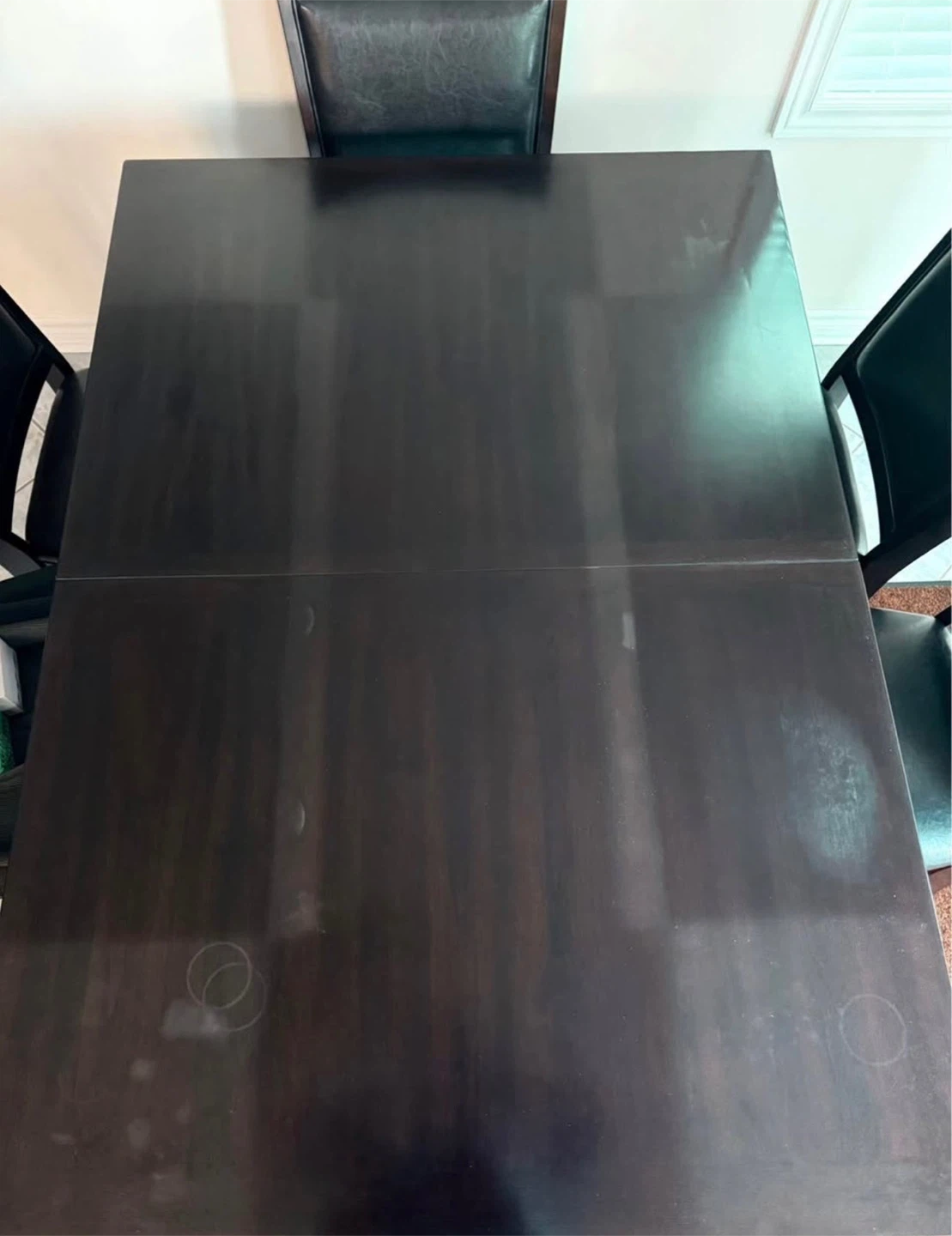 Dark Brown Dining Table with 6 Chairs - photo 3