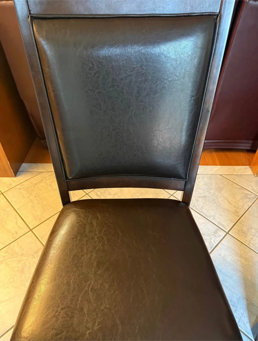 Dark Brown Dining Table with 6 Chairs - photo 5