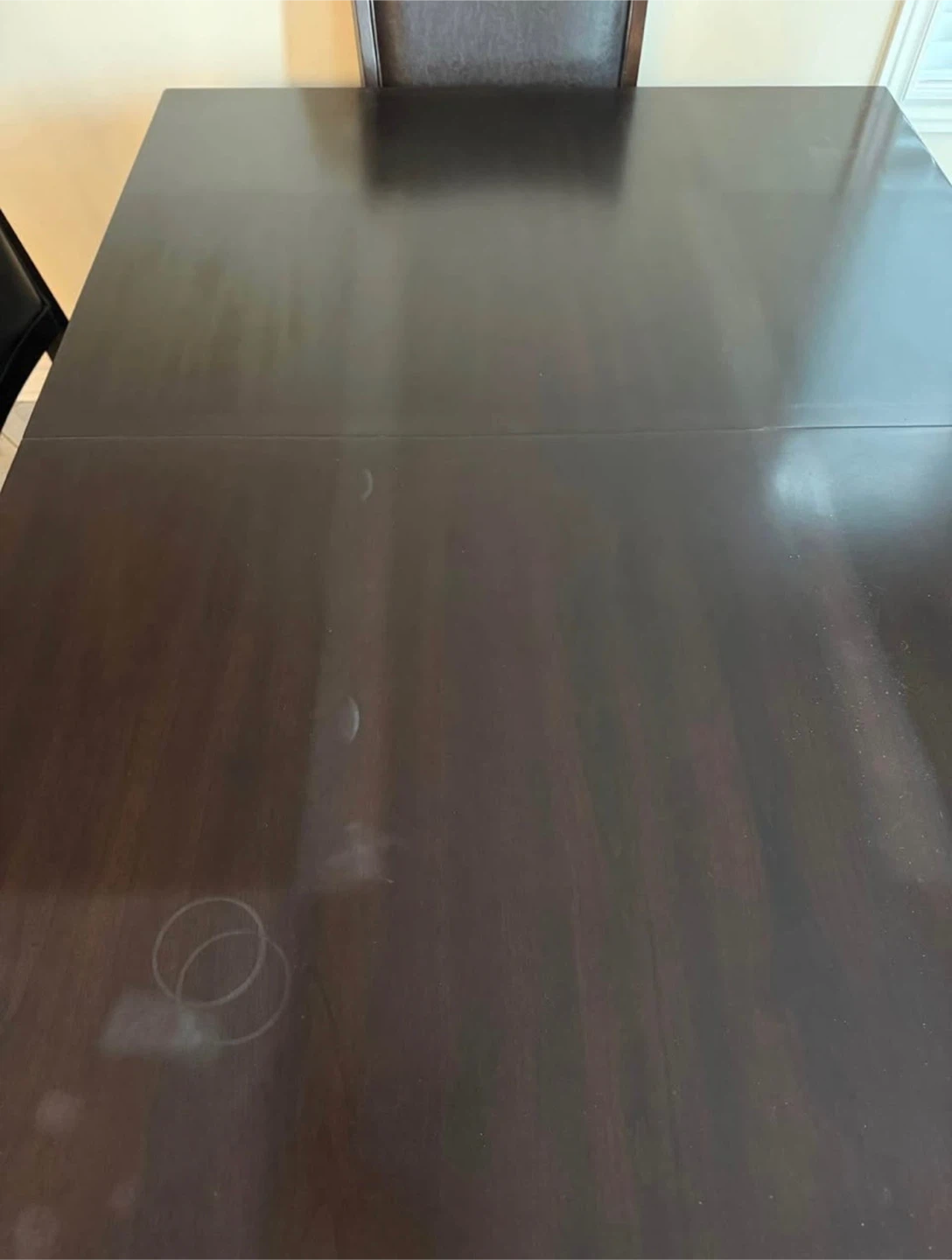 Dark Brown Dining Table with 6 Chairs - photo 4