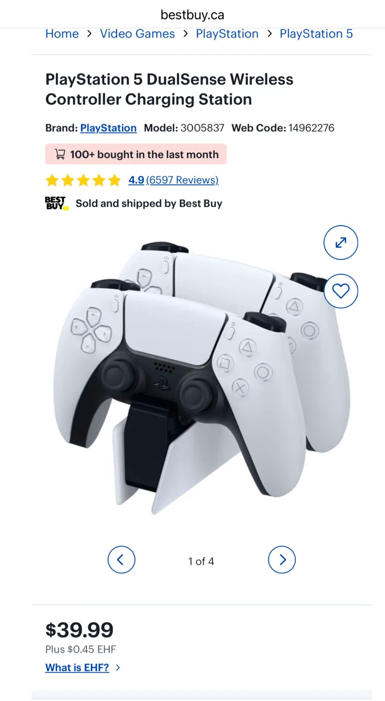 PlayStation 5 Controller Charging Station by Sony image indicator(3)