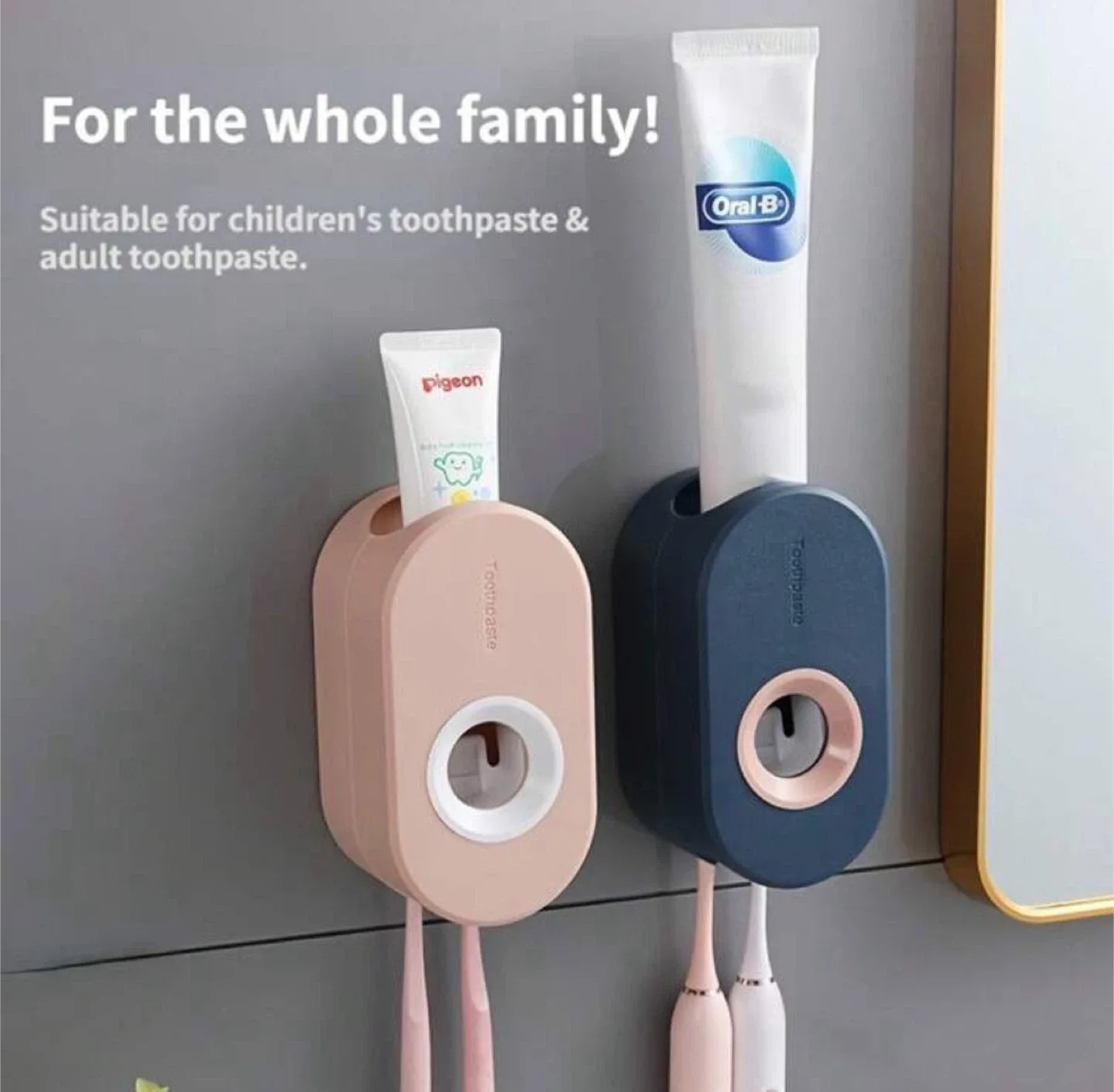 Wall-Mounted Toothpaste Dispenser – Dark Blue image indicator(6)