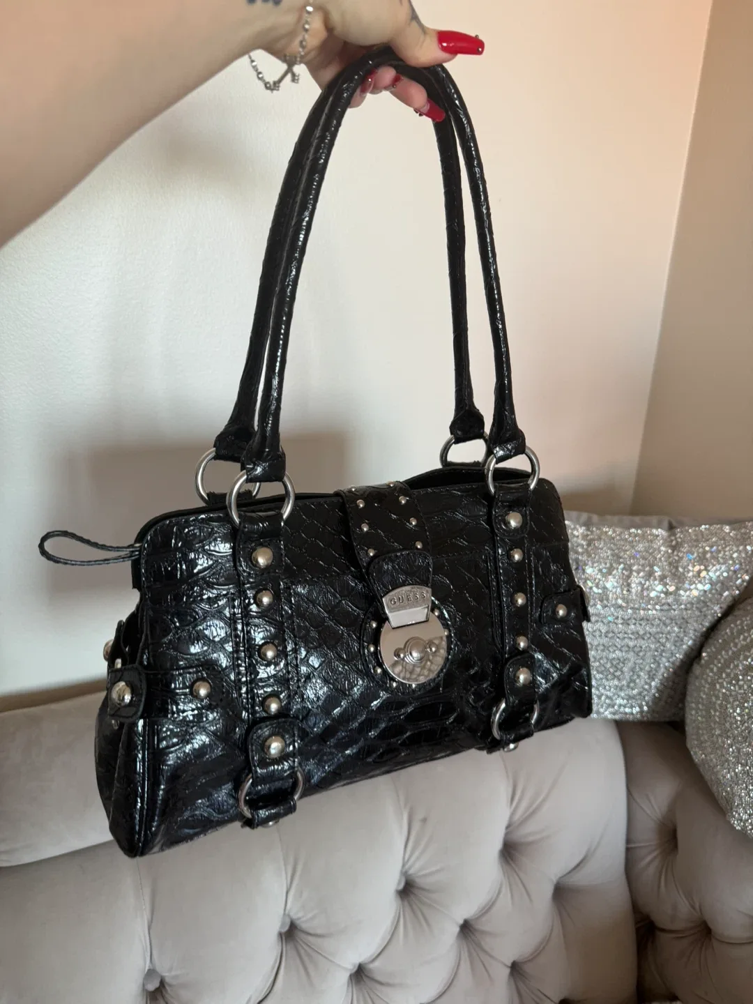 Guess Black Shoulder Bag