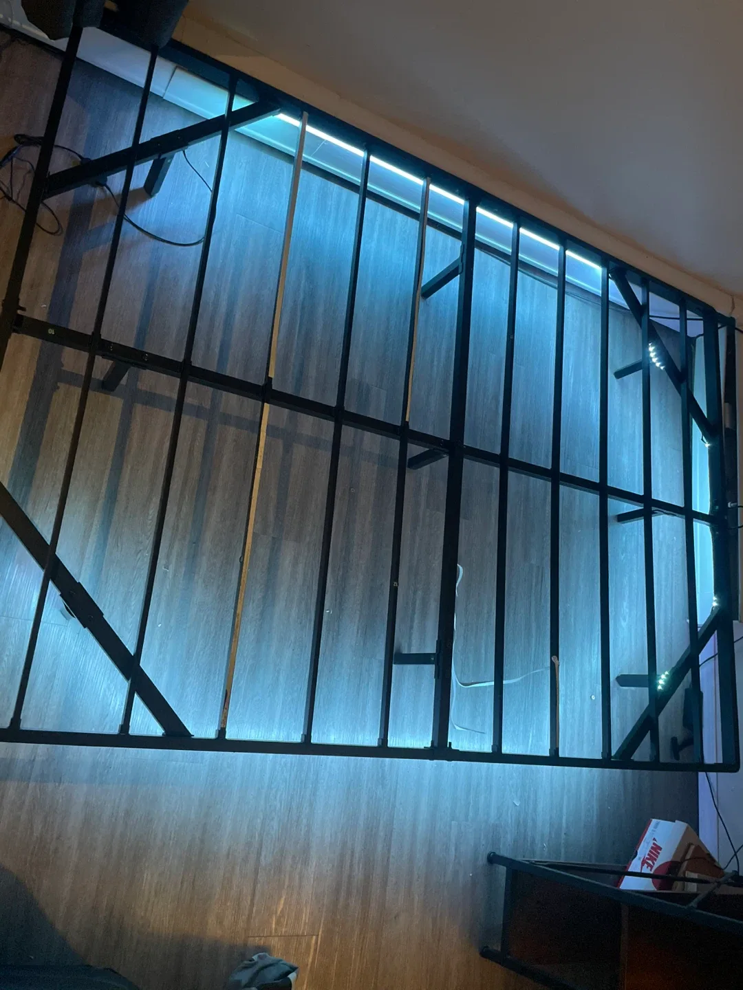 Awesofurni Full Size Bed Frame with LED Lights image indicator(2)