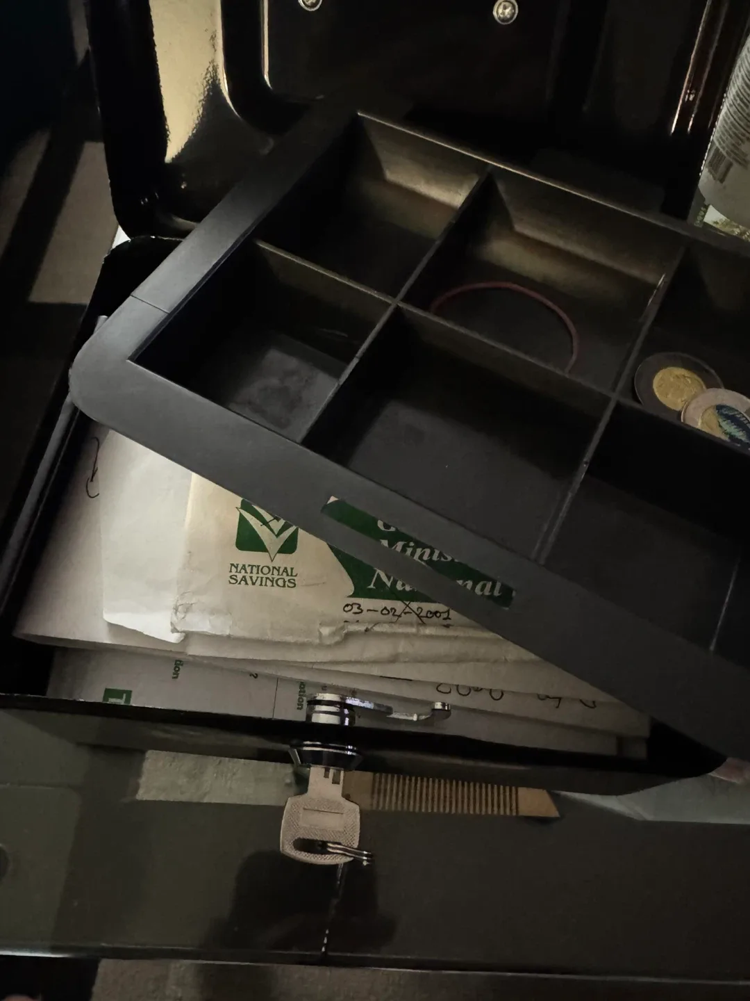 Black Cash Box with Key image indicator(2)