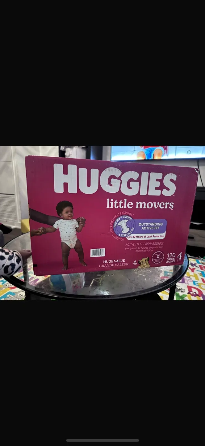 Huggies Little Movers Size 4 - 120 Diapers