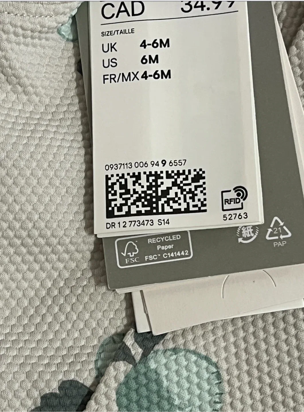 H&M Baby Swim Set – 2-Piece sz 6m image indicator(2)