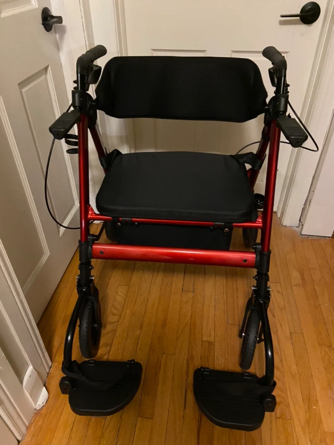 New StrollAid Heavy Duty Rollator Walker Wheelchair Combo image indicator(7)