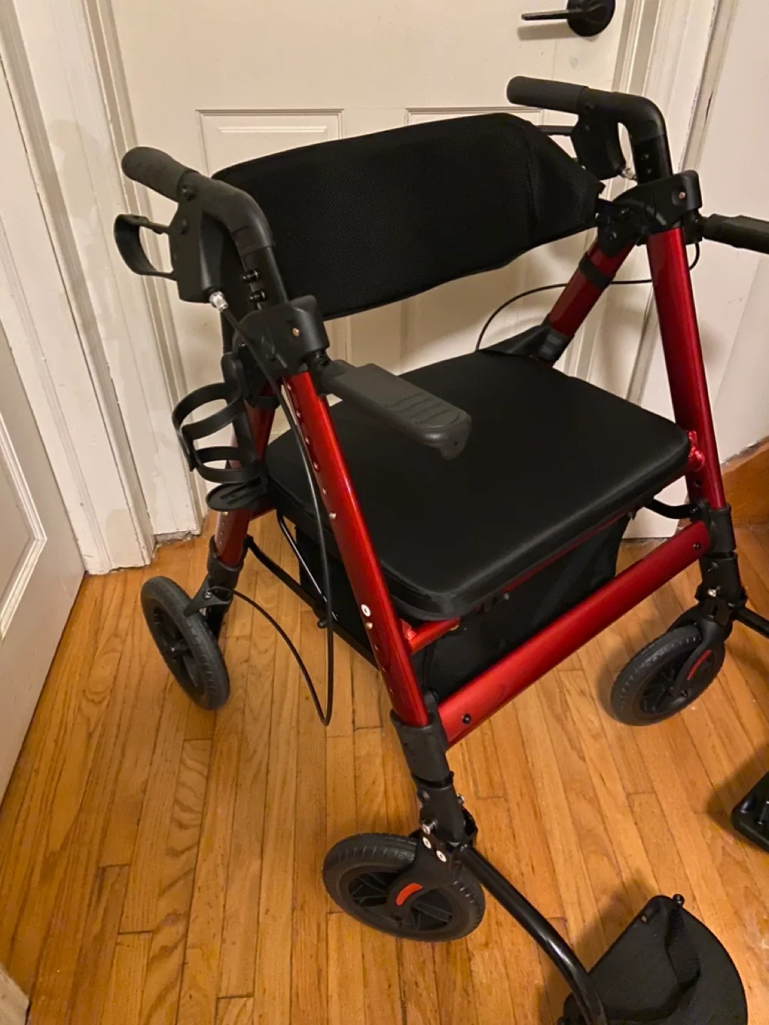 New StrollAid Heavy Duty Rollator Walker Wheelchair Combo image indicator(8)