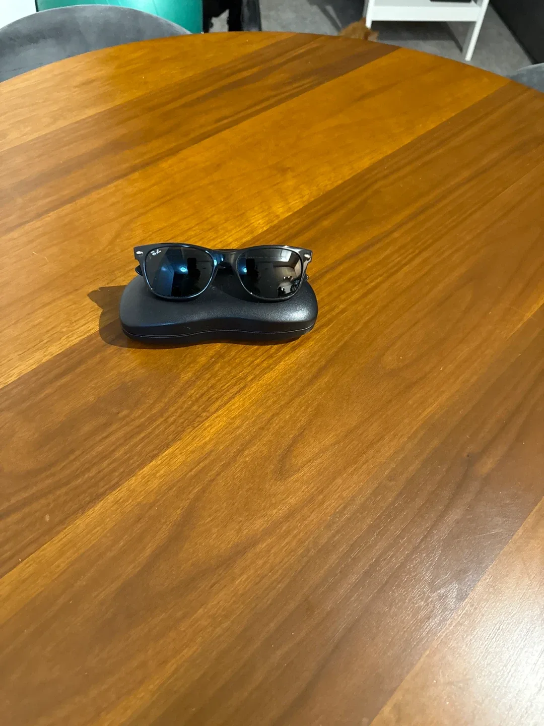 Ray-Ban Black New Wayfarer Sunglasses with Case