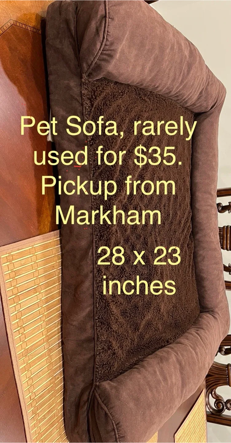 Brown Pet Sofa Bed - 28 x 23 inches